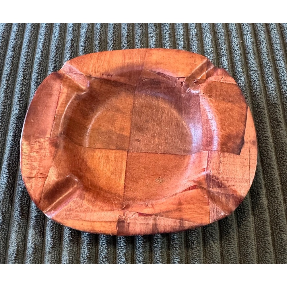 Vintage‎ Wooden Ashtray Decorative Cigar Holder Rustic Ashtray Unique Design
